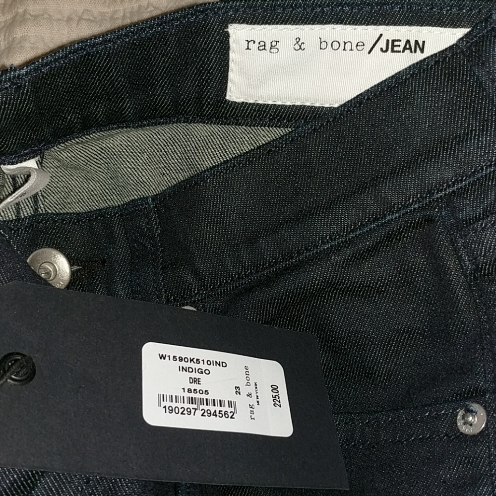 Rag & Bone Dre Slim Boyfriend Jeans Indigo - Picture 3 of 7